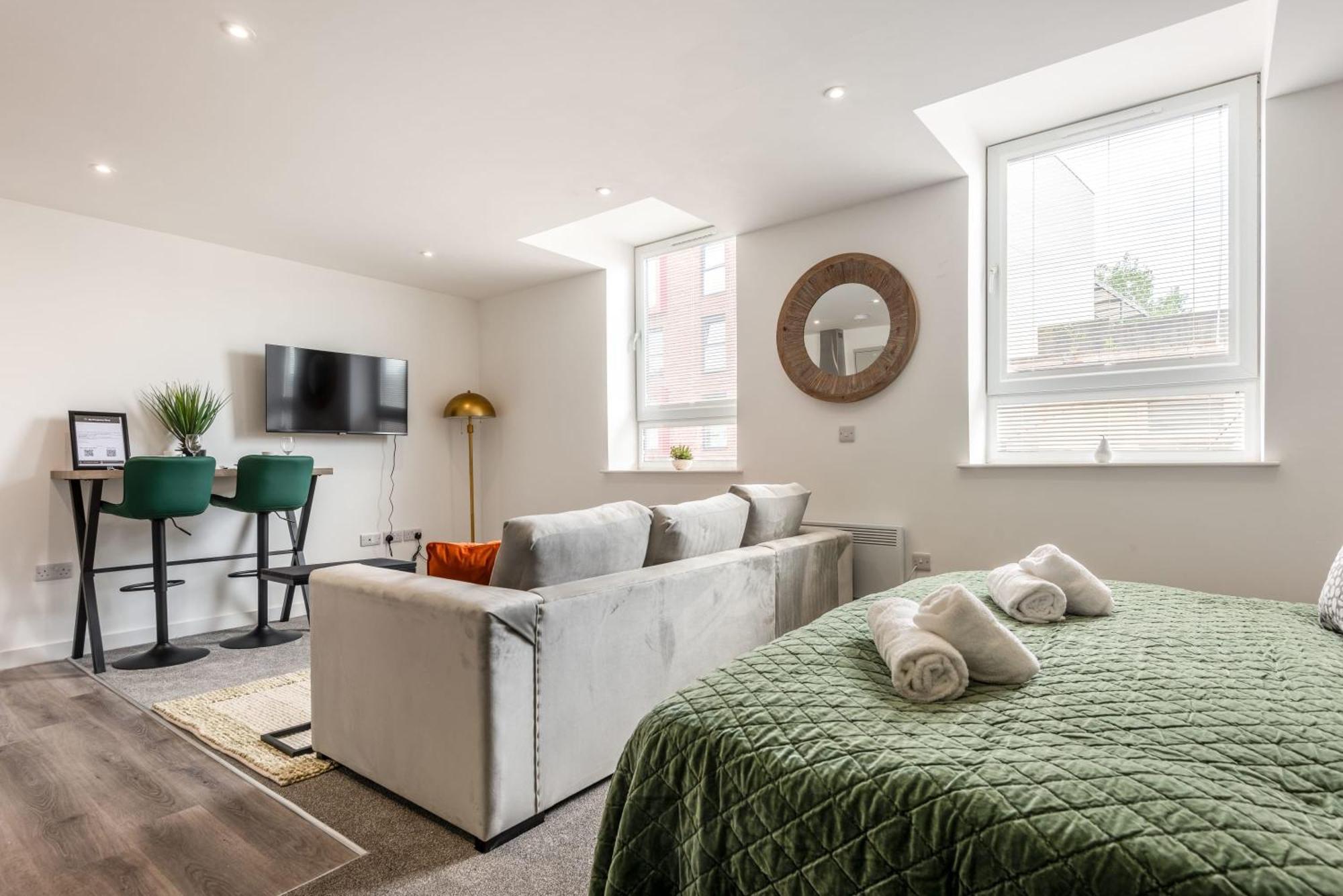 Contemporary 1 Bed Central Rotherham Studio Eksteriør billede