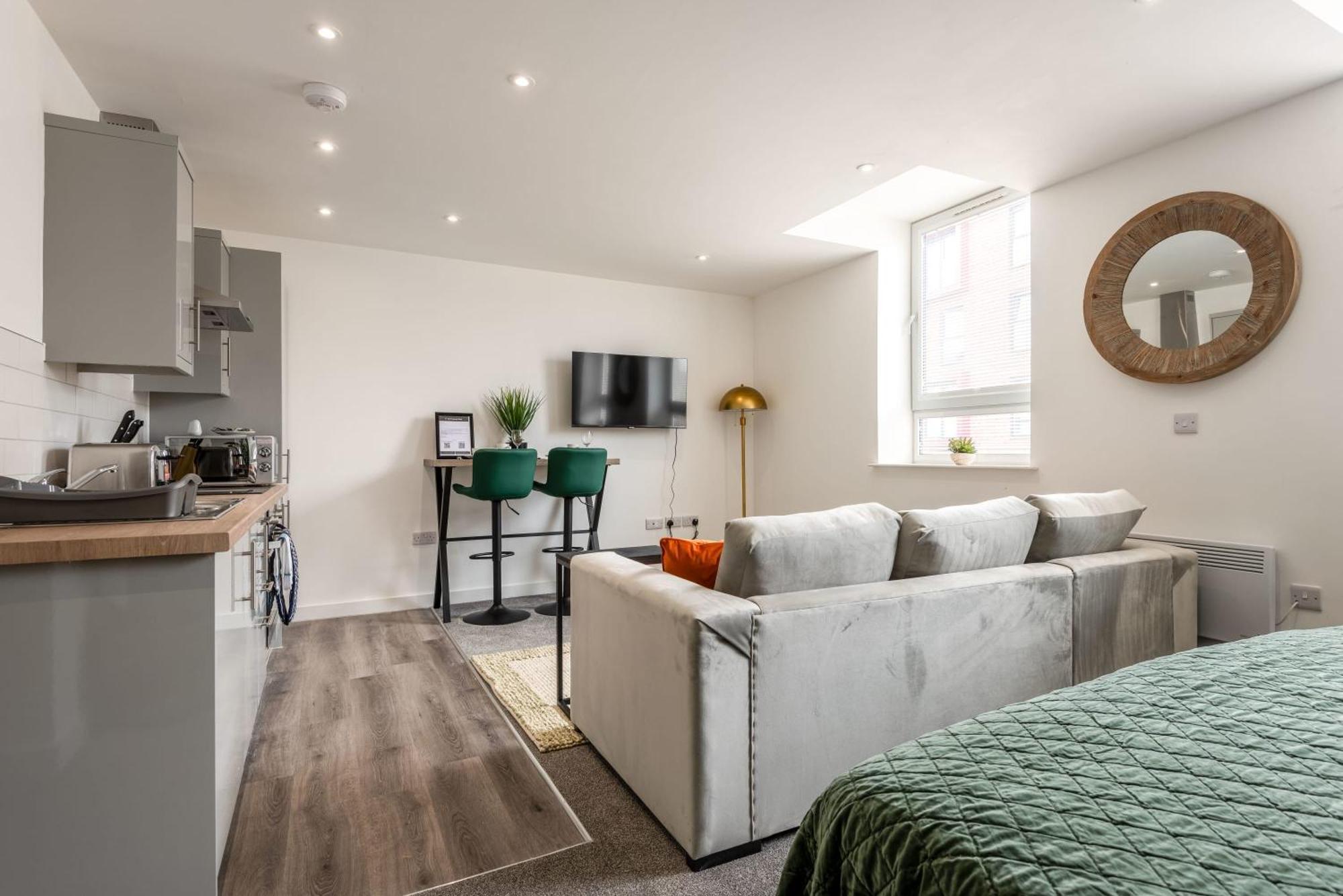 Contemporary 1 Bed Central Rotherham Studio Eksteriør billede